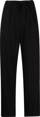 Drawstring-Waist Pajama Bottoms-AA