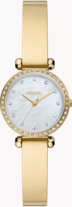 Fossil Outlet Tillie Mini Three-Hand Gold-Tone Stainless Steel Watch