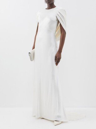 Oriana Cowl-back Silk-satin Dress