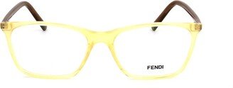 Fendi Eyewear Rectangular Frame Glasses-AA