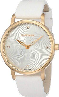 Women's White dial Watch-AE