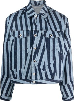 Dazzle Stripe denim jacket