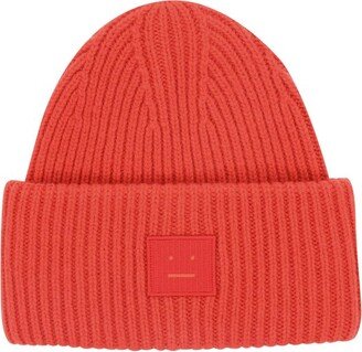 Face Logo Patch Beanie-AA