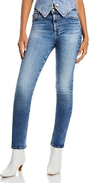 Mari High Rise Slim Straight Jeans in 15 Years Shoreline