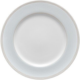 Linen Road Dinner Plate - White, Gold, Grey