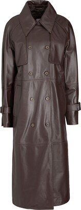 Leather Oversize Maxi Coat Coat Cocoa