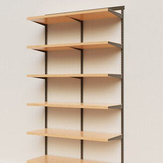 Elfa Decor 4'x12 Basic Shelving Birch & Graphite