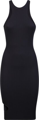 ANDREĀDAMO Black Close-fitting Stretch Dress