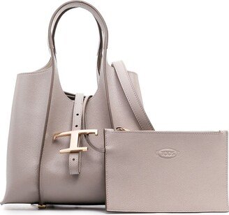 T Timeless mini leather tote bag