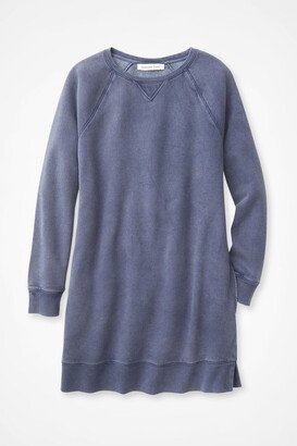 Women's Longer Length Colorwash Sweatshirt - Midnight Navy - PS - Petite Size