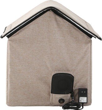 Hush Puppy Electronic Heating and Cooling Smart Collapsible Pet House - Large-AA