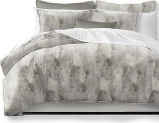 6ix Tailors Thiago Linen Taupe Comforter and Pillow Sham