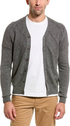 V-Neck Wool & Cashmere-Blend Cardigan-AA