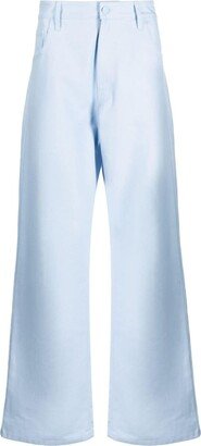 Straight-Leg Cotton Trousers-CX