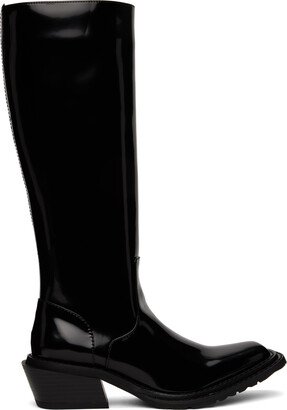 untitlab® Black Hitch Tall Boots