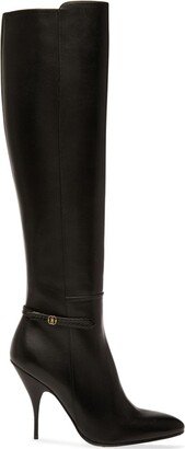 Paulina 105mm leather knee-high boots