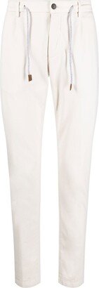 Mid-Rise Tapered Trousers-BN