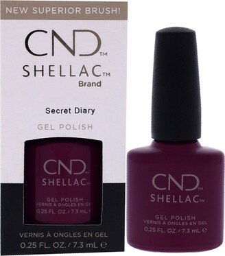 Shellac Nail Color - Secret Diary by for Women - 0.25 oz Nail Polish