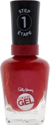 Miracle Gel - 446 Red-y Set Run by for Women - 0.5 oz Nail Polish