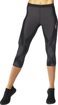 Endurance Generator Insulator Joint Muscle Support 3/4 Compression Tights (Black) Women's Clothing