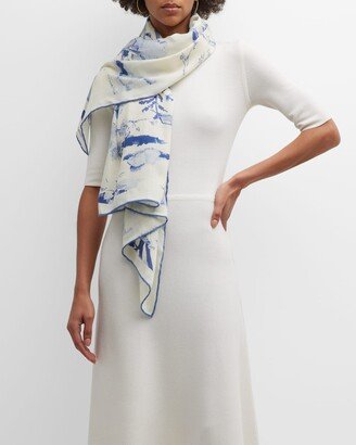 Ponies Cashmere-Blend Scarf