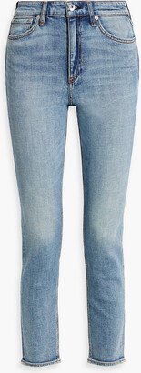 Nina cropped high-rise slim-leg jeans