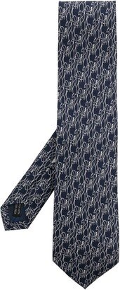 Patterned Silk Tie-AB