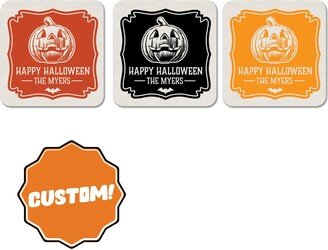 Happy Halloween Printed & Personalized Coasters For Party & Haunted House Events