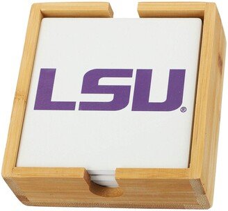 Memory Company Lsu Tigers Team Logo Four-Pack Square Coaster Set