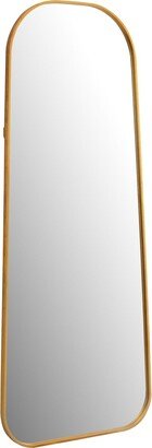 Furniture Simeon Metal Frame Full Length Floor Mirror Antique Gold