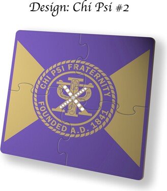 Chi Psi Beverage Jigsaw Puzzle Coasters Square | Set Of 4