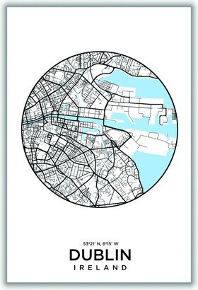Stanley Print House Map Of Dublin