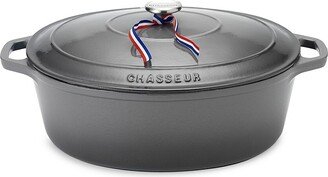 4.2-Quart Oval Cast Iron Dutch Oven