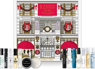 12-Pc. Macy's Favorite Scents 12 Days Of Scent For Him Advent Calendar,