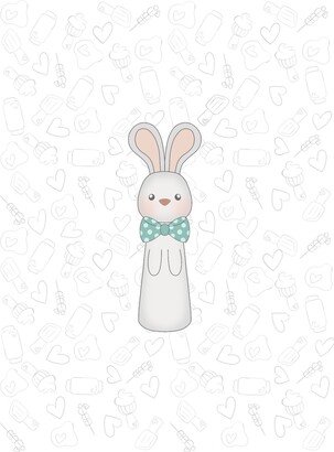 Tall Rabbit Bow Tie 2022 Cookie Cutter