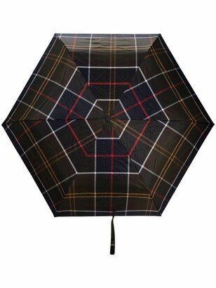 Tartan checked umbrella