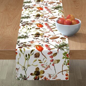 Table Runners: Vintage Botanical Winter - Multi Table Runner, 72X16, Multicolor