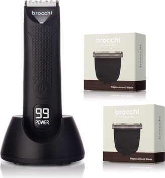 BROCCHI The Cutting Edge USB Waterproof Trimmer + 2 Replaceable Blades