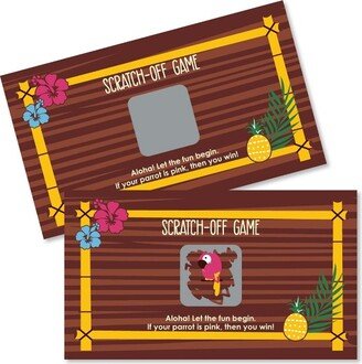 Big Dot of Happiness Tiki Luau - Tropical Hawaiian Summer Party Game Scratch Off Cards - 22 Count