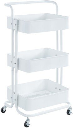 Porthos Home Casey 3-tier Organization And Storage Rolling Cart