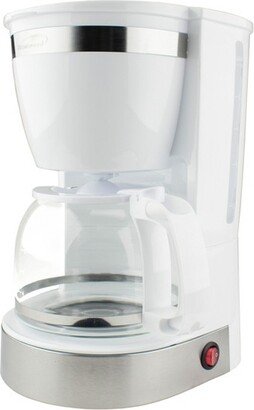 10 Cup 800 Watt Coffee Maker in White