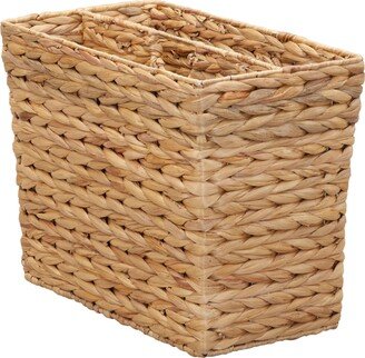 Side to Side Hyacinth Magazine Basket