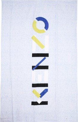 Color Block Logo Detailed Beach Towel