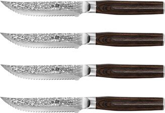 Cuisine::pro Damashiro 5 Emperor Steak Knife Set, 4 Piece