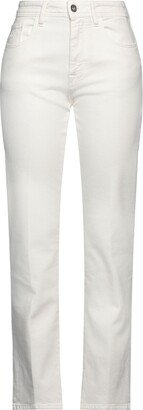 JACOB COHЁN Denim Pants Ivory