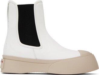 White Pablo Chelsea Boots