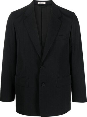 Single-Breasted Wool Blazer-CB