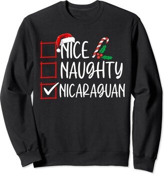 Nice Naughty Nicaraguan Christmas Gifts Nice Naughty Nicaraguan Christmas Nicaragua Heritage Roots Sweatshirt