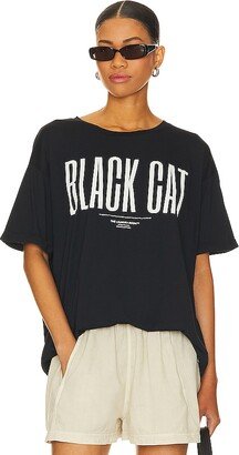 Black Cat Oversized Tee