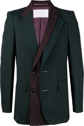 Layered Single-Breasted Blazer-AH